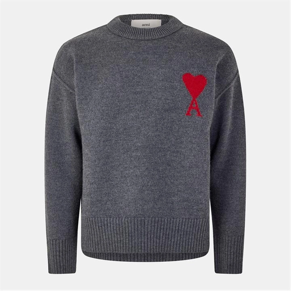 AMI Paris De Coeur Sweatshirt - Grey
